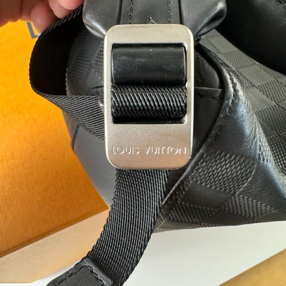 LOUIS VUITTON N40306 Damier Infini Backpack Rucksack Black Men's - Picture 14 of 16